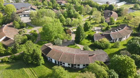 Luftbild vom CJD Berufsbildungswerk Offenburg